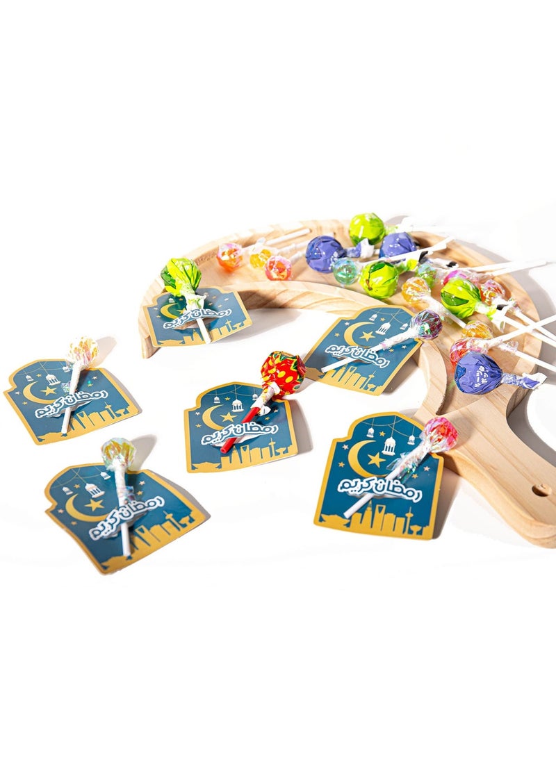 توزيعات رمضان ورقية مناسبة لتوزيع الحلويات 25 قطعة – زينه رمضان للمنازل و الحفلات - Image 5